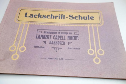 Lackschrift schule 1930 - lackschrift, ca.