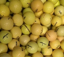 36 gelbe Lakeballs im  Markenmix AAA/AA  