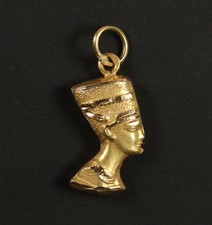 schöner 750er Gelbgold Anhänger Nofretete Ägypten
