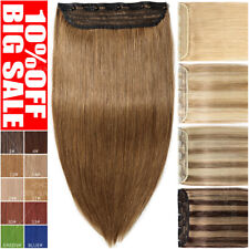 Ein Tressen Echthaar Clip In Extensions One Piece DICK Weft Haarverlängerung 24"