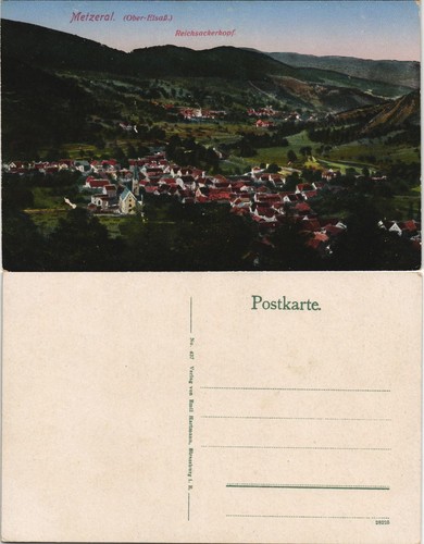 Cpa metzeral totale - metzeral, 1913