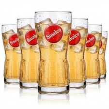 6x Sinalco Relief Glas
