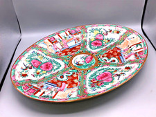 grosse alte Servierplatte oval