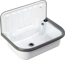 Stahlausgussbecken,weiss