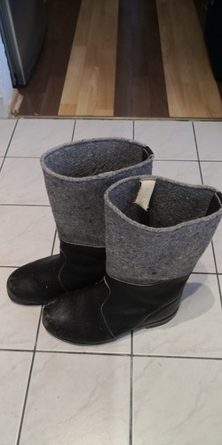 Ddr filzstiefel veb - filzstiefel, gr.43
