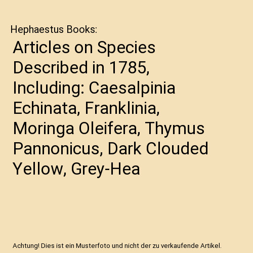 Articles species described - on,