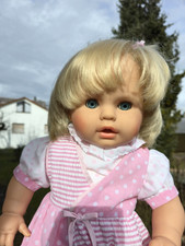 große Zapf Puppe blond 62 cm