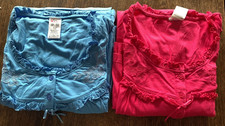 2 x Harmony Damen Nachthemd Gr. 52/54 Rosa und Blau