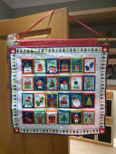 Stoff adventskalender - stoff,