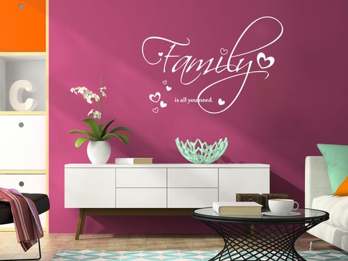 Wandtattoo familie ist - wandtattoo,