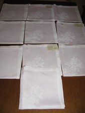 10 Aussteuer Leinen Damast