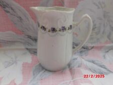 Milchkännchen, Milchgießer, Porzellan, lila Veilchenrand