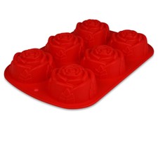 Silikonform Rosen - rot 24,5x16x3,5cm - 1 Form -