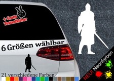 Ritter mit schild aufkleber - schild,