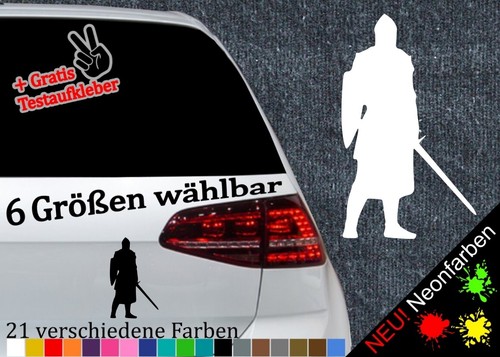 Ritter mit schild aufkleber - ritter,