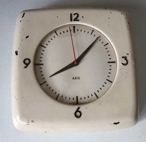 Aeg küchenuhr werks - werks, fabrikuhr