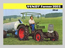 Fendt Farmer 200 S  Schlepper Allrad Original 1977