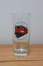 Trinkglas☆Deutsche Reichsbahn  " Sommerininative FDJ " DDR☆Lokomotive 243 117☆