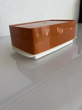 DDR Butterdose / Käsedose orange  polyha Made in DDR original 1970 er Klassiker