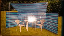 Windschutz - ideal für Strand, Garten und Camping - B 2,5m T 1,25m H 1,35m