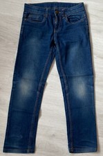 X-Mail Jeanshose Für Kinder, blau, mit Knopf und Reißverschluss, Größe 134