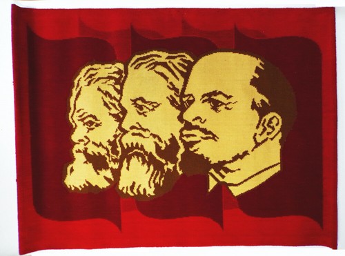 Ddr wandteppich marx engels - ddr,