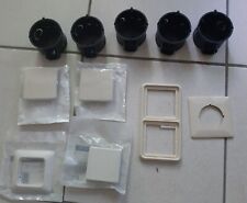 Konvolut Elektroinstallation - 11 Teile - Jung CD590 - Roth  Wippe - Schalterdos