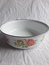 DDR Kult Schüssel Blumen Emaille Vintage 80er  Vintage