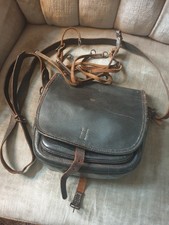 Jagdtasche Schrot Leder braun Hühnergalgen Jäger Jagd Jungjäger OVP