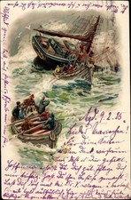 Litho Rettung aus Seenot