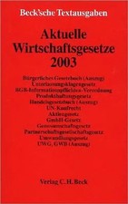 Aktuelle Wirtschaftsgesetze