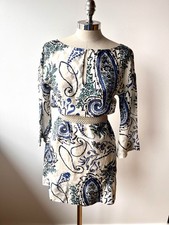 Zara Tunika Echte Seide Gr.S