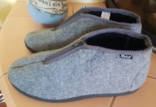 Relax Winter Hausschuhe Gr 46 Hausstiefel Reißverschluß Filz WARM gefüttert neuw