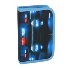 SPIRIT Mäppchen 28teilig Polizei Jungen Federtasche Etui gefüllt Schwarz Blau