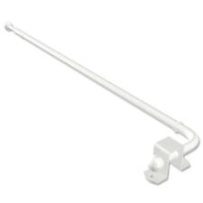 Schwenkstangen / Schwenkarme in Weiß, ausziehbar 60-100 cm, Metall