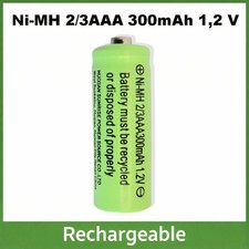 2/3AAA Akku 300 mAh 1,2 V