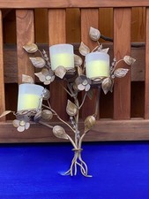 1 x PartyLiteKerzenhalter neuwertig  bronzef. 3 Flammig, Wandmontage Set)