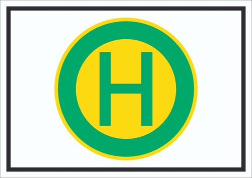 Schild haltestelle symbol - schild,