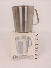 Messbecher Messkanne Edelstahl Ø 11,8cm x 13cm hoch 1L Function Silber