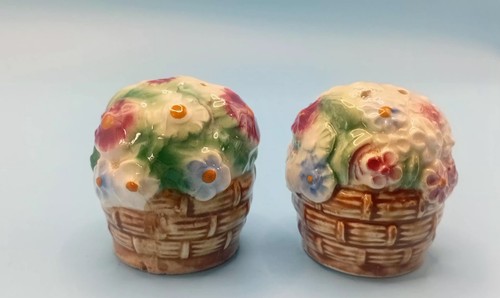 Vintage blumenkorb salz - blumenkorb,
