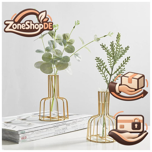 Stück goldene blumenvase - stück,
