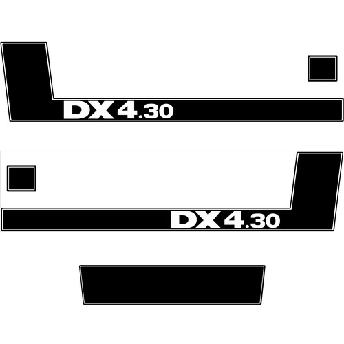 Deutz dx4 aufkleber - dx4.30,