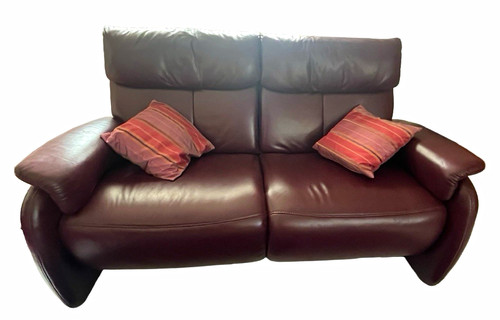 Sitzer leder sofa - 2-sitzer, leder-sofa