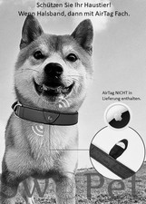 Hundehalsband Echtleder mit