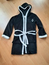 Kinder Bademantel von Borussia Mönchengladbach schwarz weiß Gr. 152 TOP Zustand