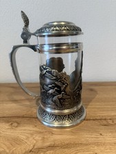 Edler Bierkrug Wildlife von Artina Jäger Wild Jagdmotiv Zinnkrug Geschenk