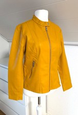 Only kunstlederjacke senf - only, gelb