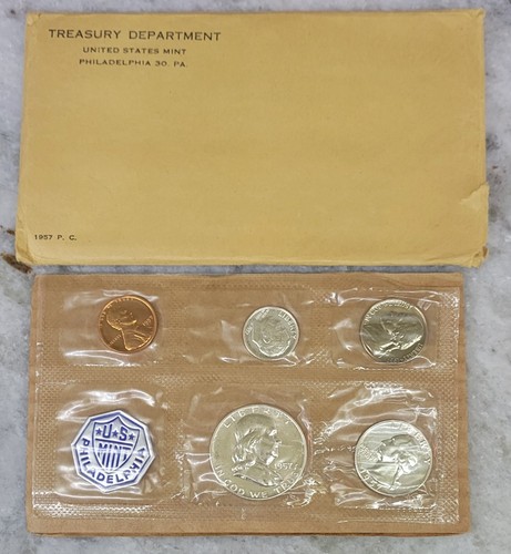 1957 mint silver proof - silver, set