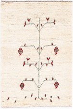 Perser Gabbeh Teppich Beige