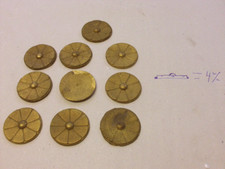  Zier Rosette Messing D=37 mm